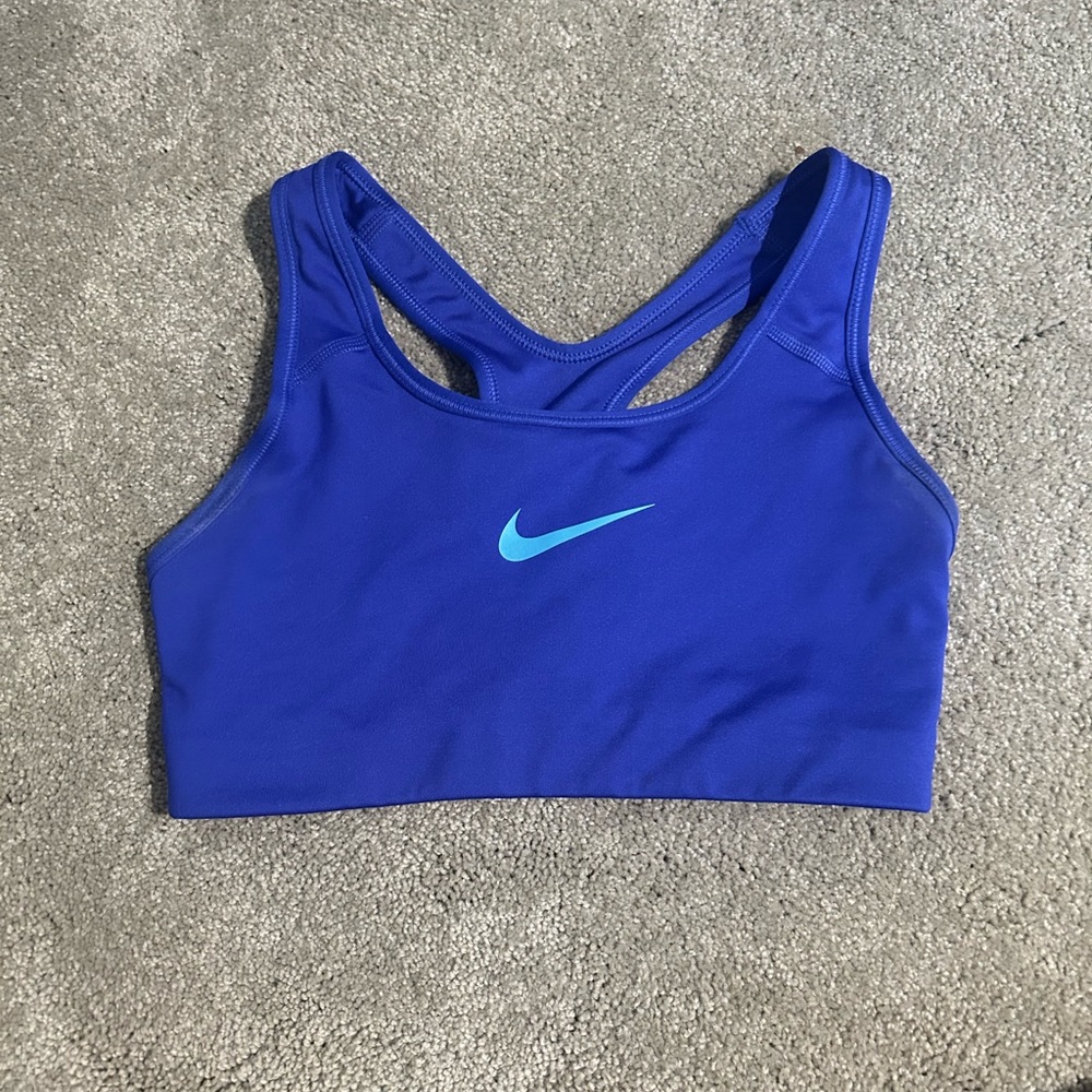 Blue and Teal Nike sports bra